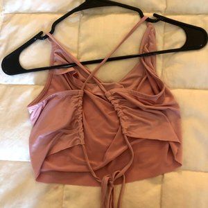 Tie Back Cowl Crop Top